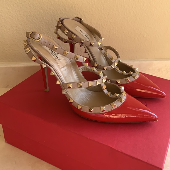 Authentic Valentino rockstud heels, sz 40. - Picture 4 of 11